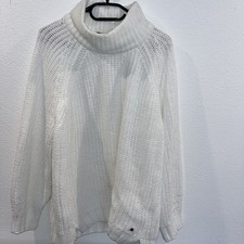 MONARI Traumhafter Pullover  weiß Baumwolle Herbst Winter Größe 44/46 