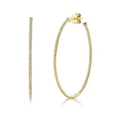 14K Gelbgold Diamant Oval