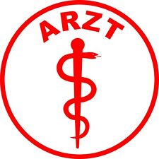 Aufkleber Arzt mit Äskulapstab