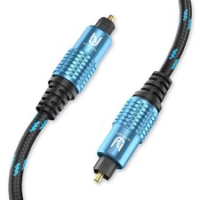 Ultra HDTV Toslink Kabel – Optisch, Glasfaser, 5.1/7.1, Dolby, DTS, vergoldet