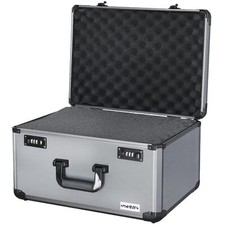 14412-02 Alu Fotokoffer Miniaturenkoffer mit Rasterschaumstoff | 46 x 33 x 26 cm