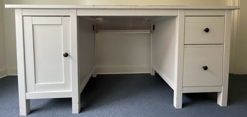 Hemnes schreibtisch holz weiß - hemnes,
