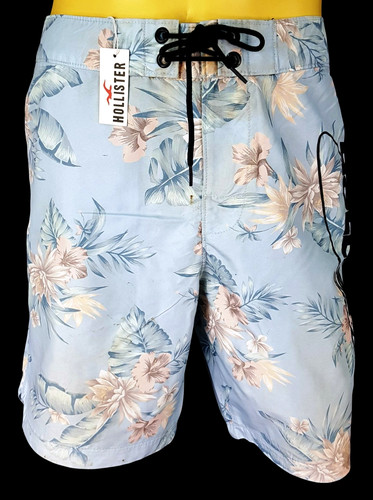 Hollister herren blau blumen - blau,