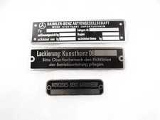 Typenschild aus Aluminium für