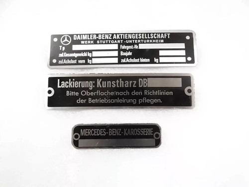 Typenschild aus aluminium für - aus,