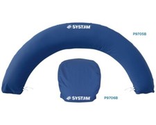 SYSTAM P9708B Halbmondkissen mit Rückenstützkissen Lagerungskissen Premium