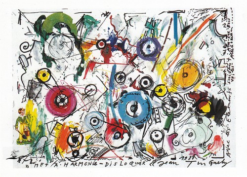 Postkarte jean tinguely - tinguely,