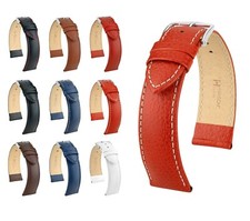 HIRSCH Uhrenarmband Büffel Style "Kansas", 16-22 mm, 7 Farben, neu!