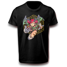 Anime Dämon Flügel Hörner Cyber-Style T-Shirt - Gothic Shirt Damen & Herren 110–