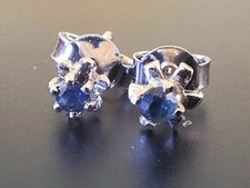 Kleine Silber 925 Echt Saphir