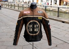 Vintage Motorrad Lederjacke