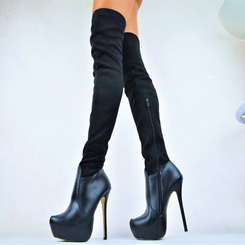 Plateau overknne stiefel - overknne,