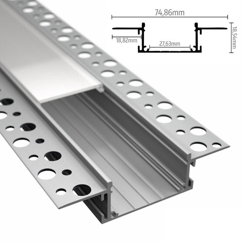 Alu profil einbau einputz - alu,