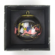 Rosenthal Glas-Schmuckkugel Motiv ENGELSPRÄSENT Weihnachtskugel Christbaumkugel