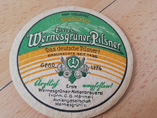 Brauerei werbung wernesgrüner - werbung,