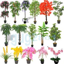 Künstlicher Baum/Blume im Topf Balkon Tisch Deko Künstliche Zimmerpflanze DE