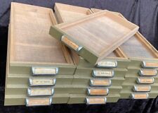 1x Original Schublade Holz Steckschriftkasten aus Druckerei Holzschublade Deko