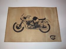 VINTAGE POSTER NSU RENNMAX 1953 SILHOUETTE MOTORRAD BIKE ROCKER S/W PAPPE KARTON