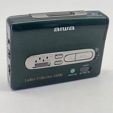 Aiwa Grün Ladies Collection HS LX200 Walkman Kassettenspieler funktioniert