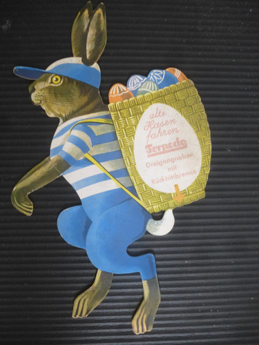 Alt pappwerbeschild alte hasen - pappwerbeschild,