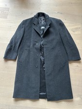 Herren Mantel Larusso Gr. 48 Grau Meliert Wool & Cashmere