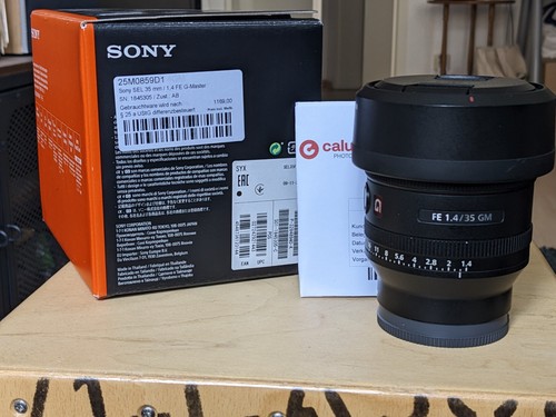 Sony 35mm g master - 35mm, f1.4
