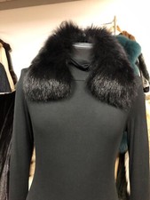 Blaufuchs Schwarz Fuchs Pelz Umhang Pelzstola Kragen Fox Fur Collar Volpe