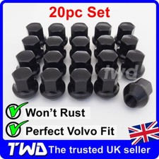 20x SCHWARZE ALURADMUTTERN -