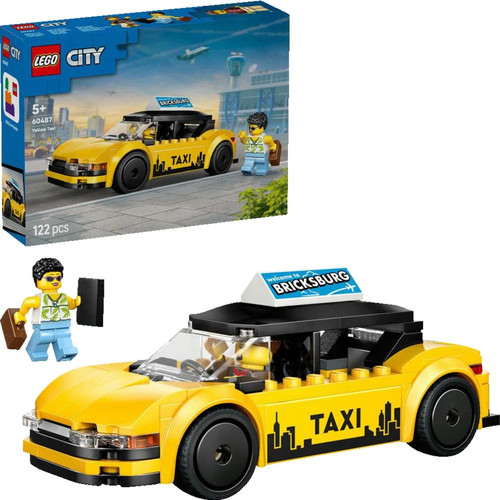 Lego city 60487 gelbes taxi - lego,
