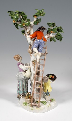 Meissen figur die apfelernte - meissen,