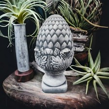 Stein Zapfen Deko Steinguss