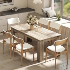 HOMCOM Esstisch ausziehbar 180-260 x 90 cm Küchentisch für 8-10 Personen, Eiche