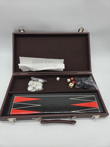 Backgammon kunstlederkoffer - backgammon,