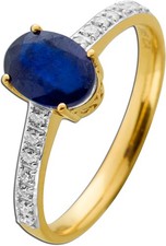 Saphir Ring Gelbgold 585 14K