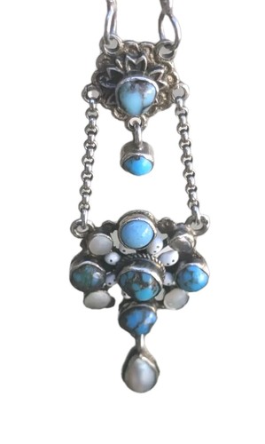Jugendstil silbercollier - jugendstil,