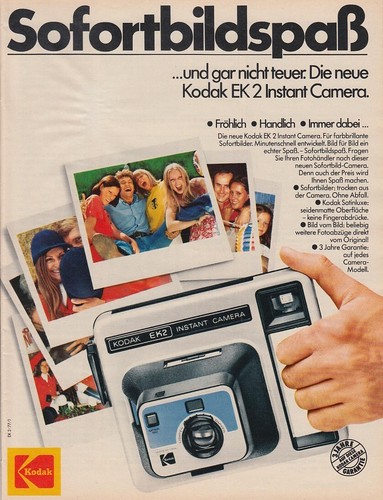 Kodak ek2 instant reklame - kodak,