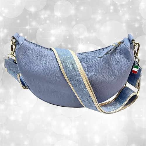 Tasche hellblau leder mittel - leder,