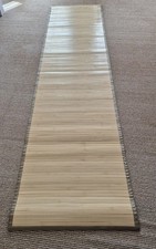 Bambusteppich Bambusmatte Natur Läufer 60x 240cm Küche Bad Guter Zustand 