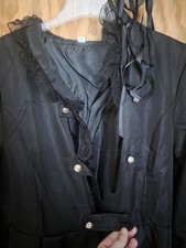 Schwarz Gohtic Mantel