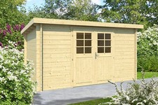 34mm Gartenhaus ISO 400x300 cm Gerätehaus Holzhaus Blockhaus Schuppen Hütte Neu