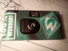 Fujifilm, Werder Bremen Einwegkamera, Photo Dose, unbenutzt,abgelaufen Juli 2004