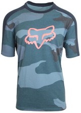 FOX RACING Herren Bike Shirt MTB Trikot RANGER DRI RELEASE JERSEY BLUE CAMOU XL