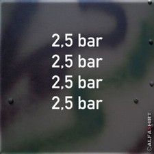 Aufkleber WUNSCH Reifendruck