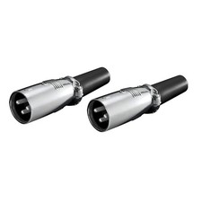 2x 3 Pin XLR Stecker Männlich