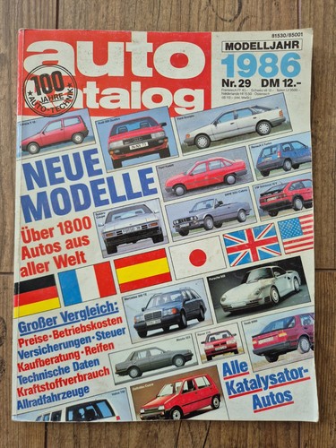 Autokatalog modlljahr 1986 - 1986, nr