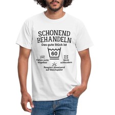 60. Geburtstag Sechzig Geschenk Schonend Behandeln Spruch Männer T-Shirt