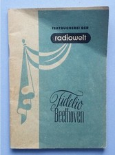 Fidelio Beethoven Textbücherei der Radiowelt Hans Reich Verlag München 70 S.