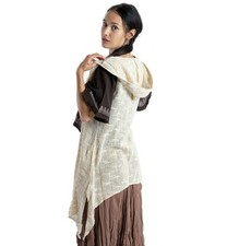 Offener Cardigan mit Kapuze