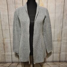White Season Damen Strickjacke Cardigan grau Gr. 38 TOP