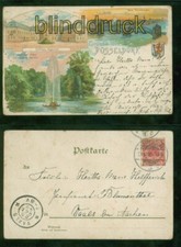 Düsseldorf farb-Litho-AK Gruss aus..... drei Ansichten 1899 nach Vaals (d9338)